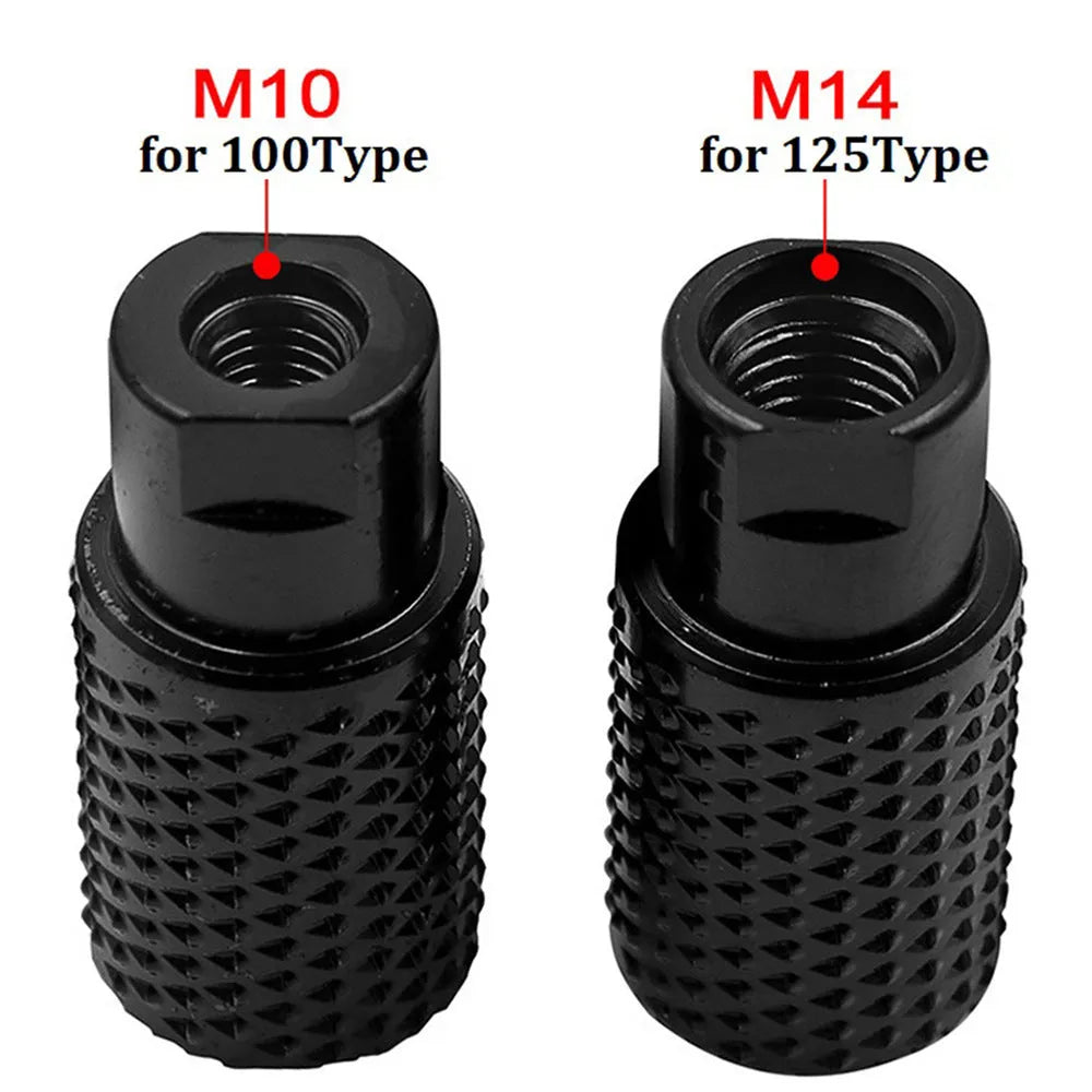 Metal spherical angle grinder grinding head with M10 and M14 threads