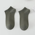 Solid colour low-cut polyester boat socks in six colour options with breathable fabric
