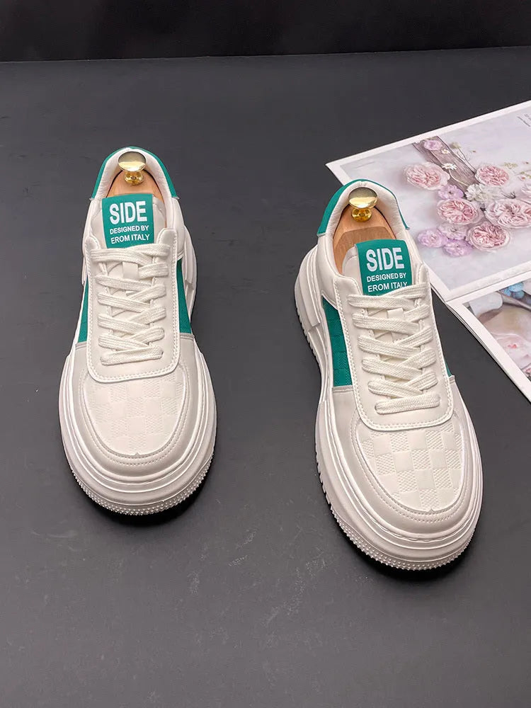 Leisure shoes with cloth upper and rubber foam sole in white, green, and black colour options