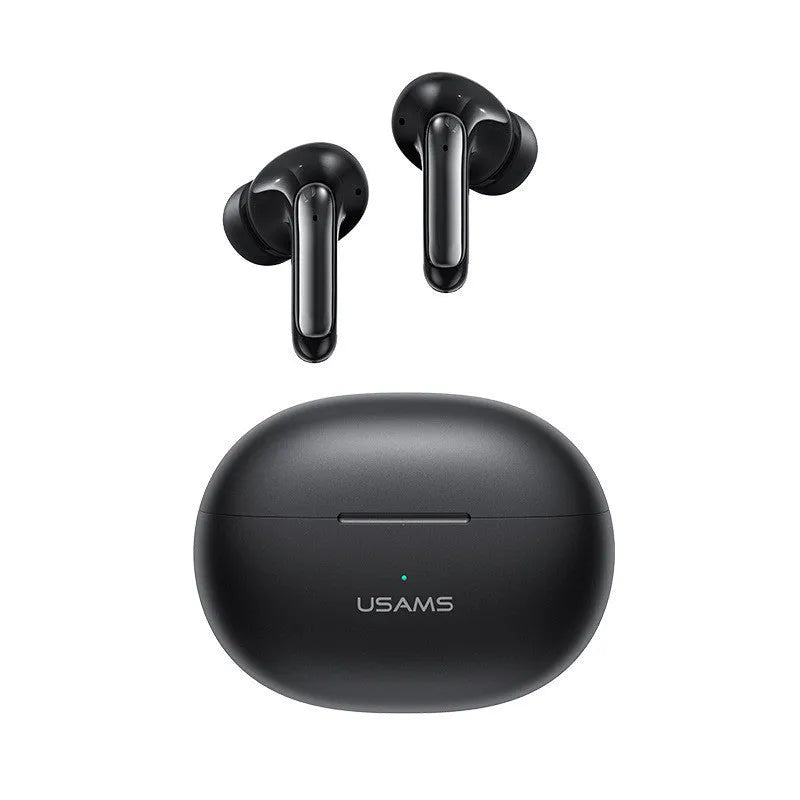 Wireless in-ear gaming headset in gradient blue colour with low latency and IPX4 waterproof rating.