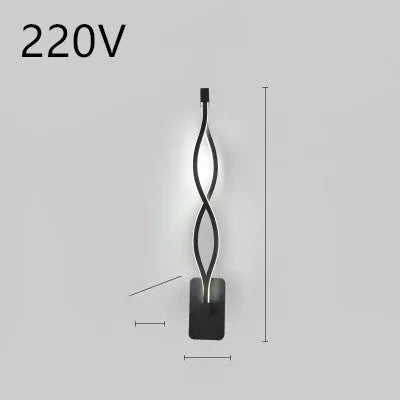Minimalist Nordic LED wall lamp with silicone shade for bedroom bedside lighting