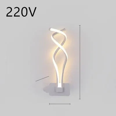 Minimalist Nordic LED wall lamp with silicone shade for bedroom bedside lighting