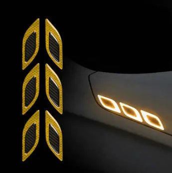 Blue reflective warning tape strips for car wheel bumper protection with 17mm width