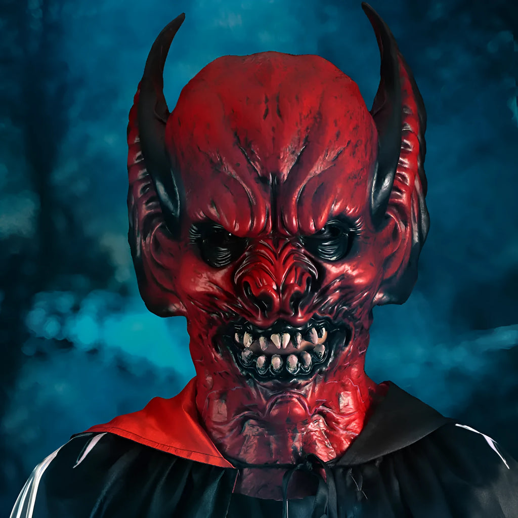 Red RP foam bat head cover horror mask for Halloween and Christmas party dress up
