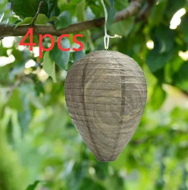 Hexagonal beehive paper lantern with wire frame measuring 22x28cm for decorative displays
