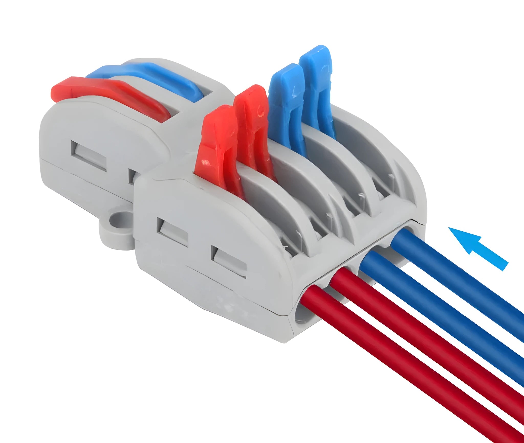 Quick wire electrical connector with fire-resistant insulation for 0.08-4.0mm² wires