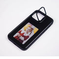 Graphite black NFC projection screen phone case with integrated stand bracket for iPhone