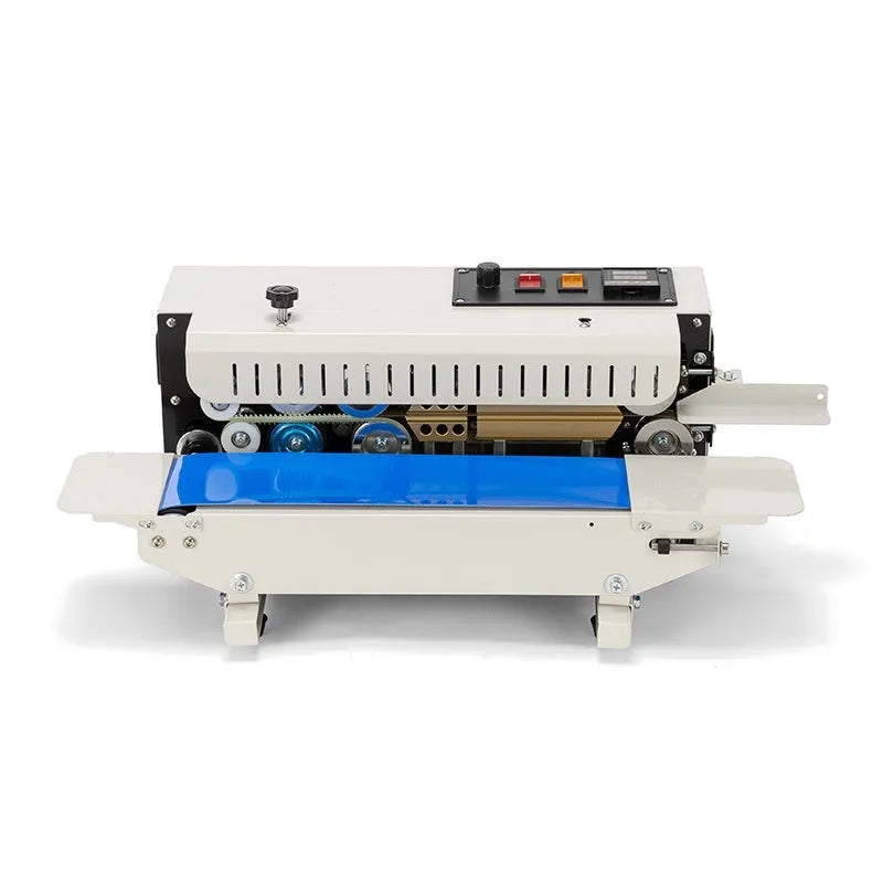 Mini portable manual sealing machine with date print function and steel construction