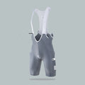 Men's polyester cycling suspender shorts in black for summer road bike rides