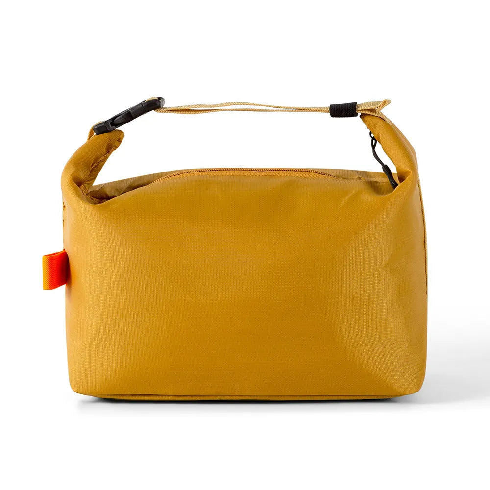 Japanese style insulated lunch bag in Oxford cloth, shown in Army Green colour.