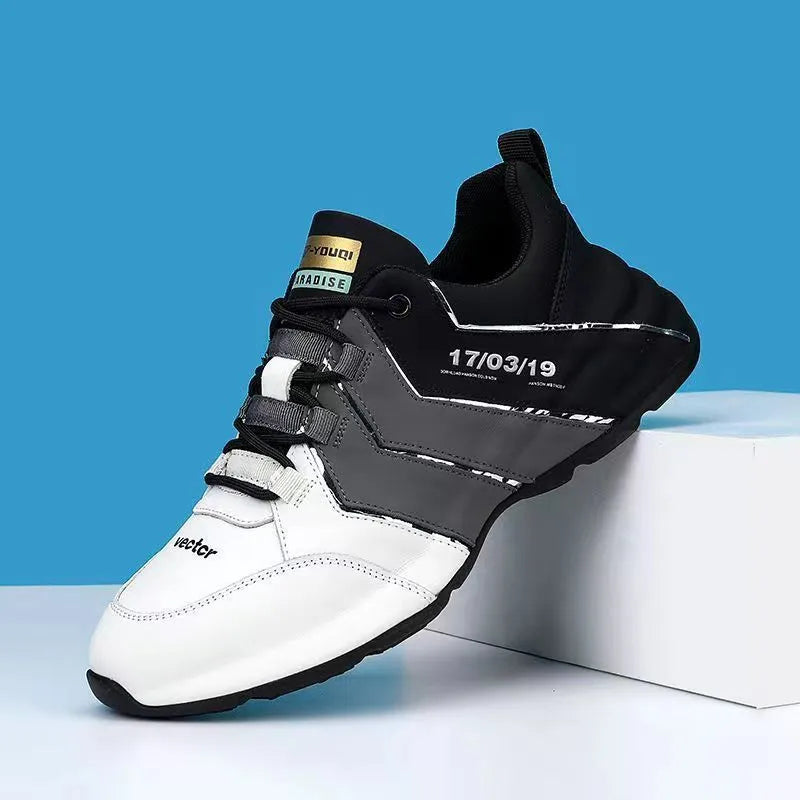Teenagers casual sneakers with thick plastic sole and mesh lining in multiple colour options
