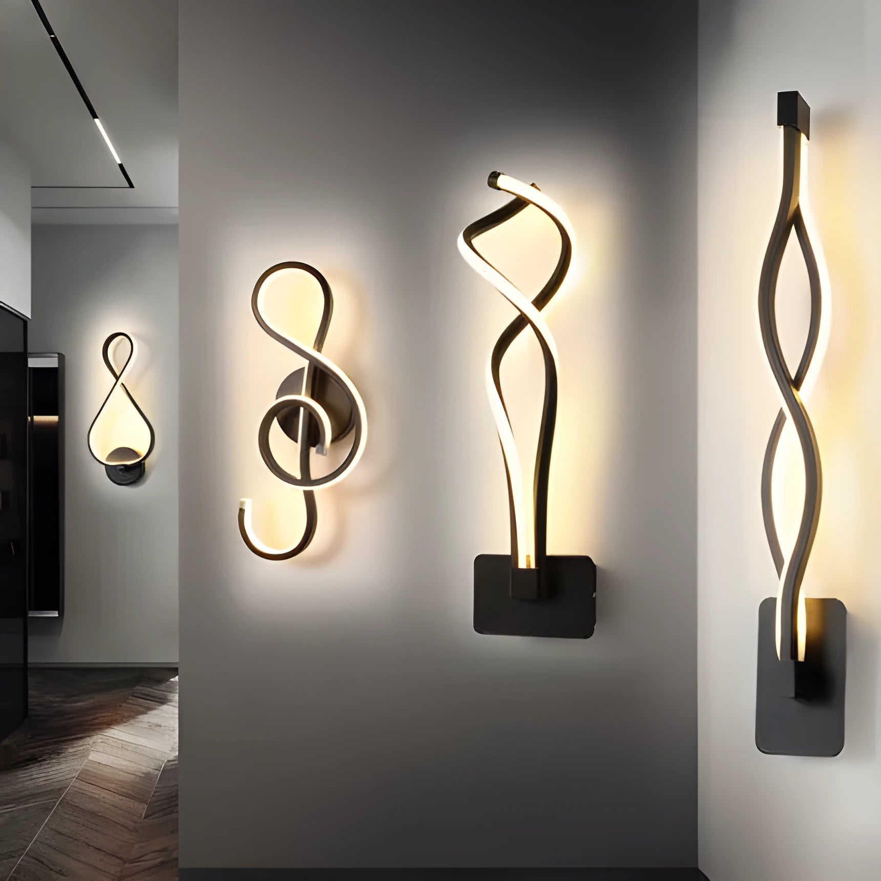 Minimalist Nordic LED wall lamp with silicone shade for bedroom bedside lighting