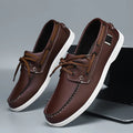 Men's breathable casual shoe with artificial PU upper and flat heel, shown in a solid colour.