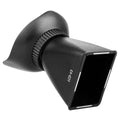 Black camera framing amplifier viewfinder with optical lens for DSLR and mirrorless cameras