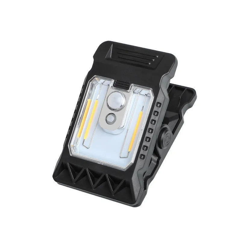 Motion-sensor clip lamp with intelligent induction for automatic wardrobe lighting