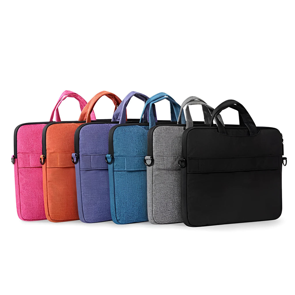 Okade super thin waterproof shockproof burlap shoulder bag for 15 inch Macbook Pro Air with zipper