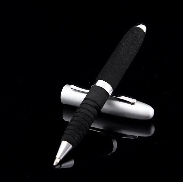 Metal cap ballpoint pen with 1.0mm tip shown in multiple ink colour options.