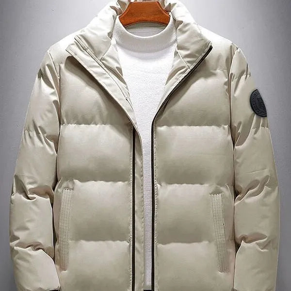 Men's casual Korean style cotton padded jacket in cardigan design available in four colours