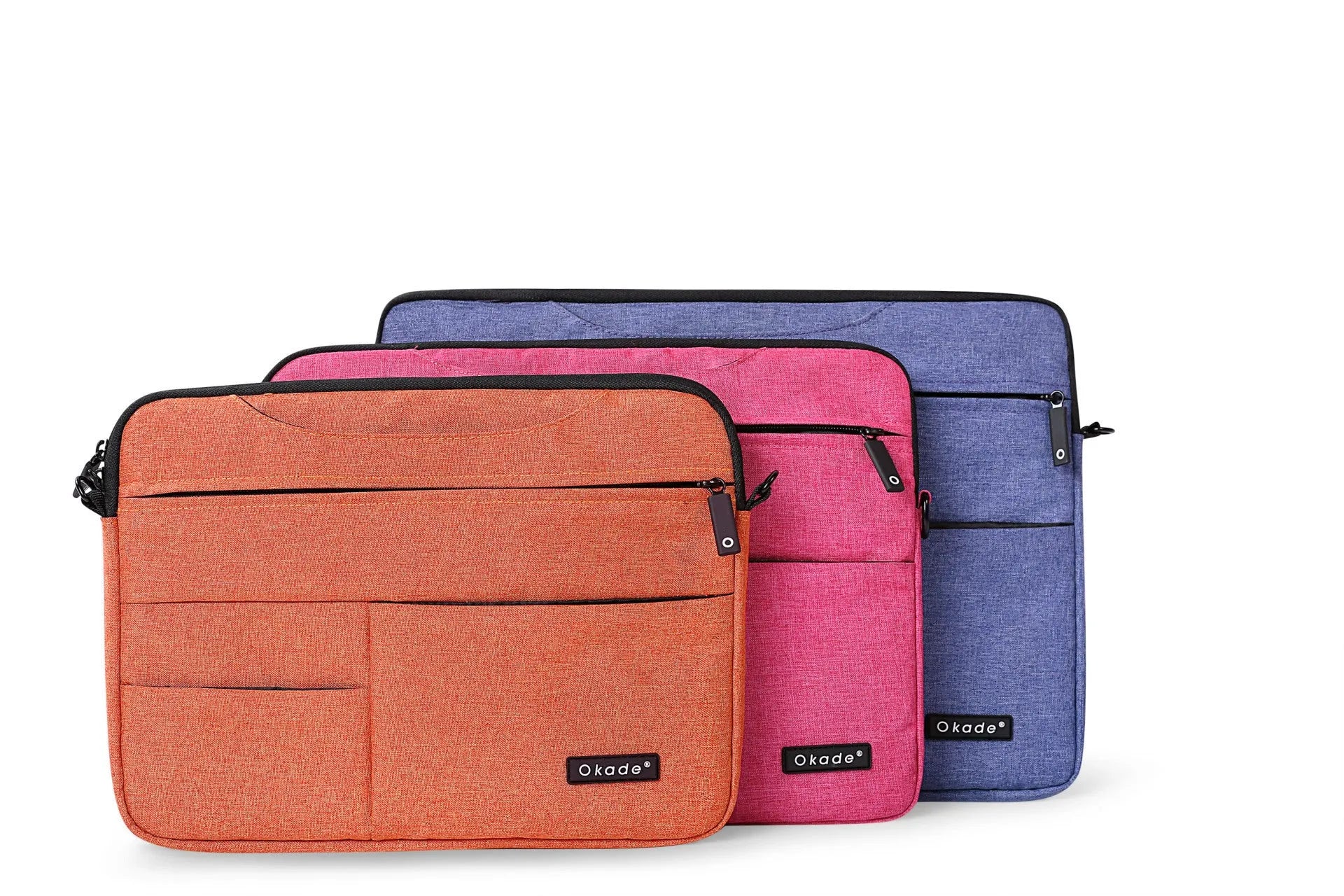 Okade super thin waterproof shockproof burlap shoulder bag for 15 inch Macbook Pro Air with zipper