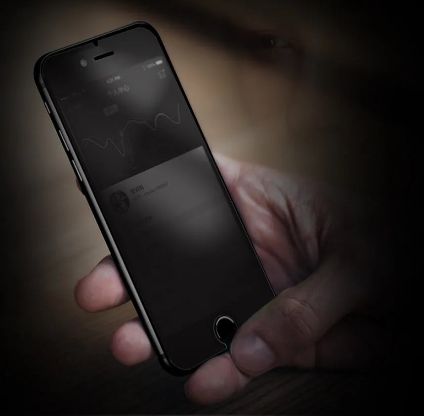 Tempered glass anti-spy screen protector for iPhone XS Max with privacy filter