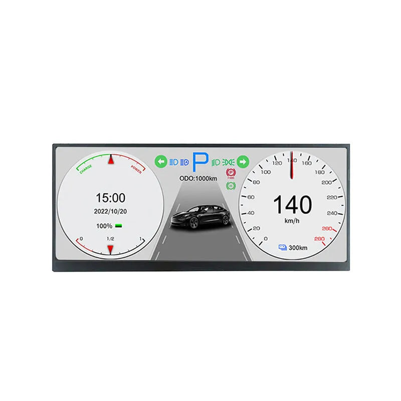 12.3-inch TFT vehicle display screen with 1920x720 resolution for car central control navigation systems