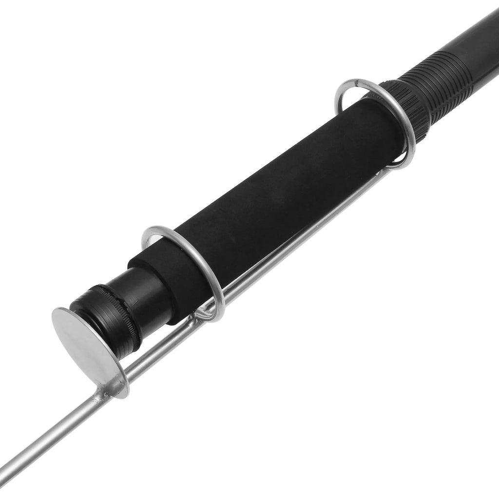 White LED fishing rod light with telescopic pole and remote control for outdoor night fishing and camping