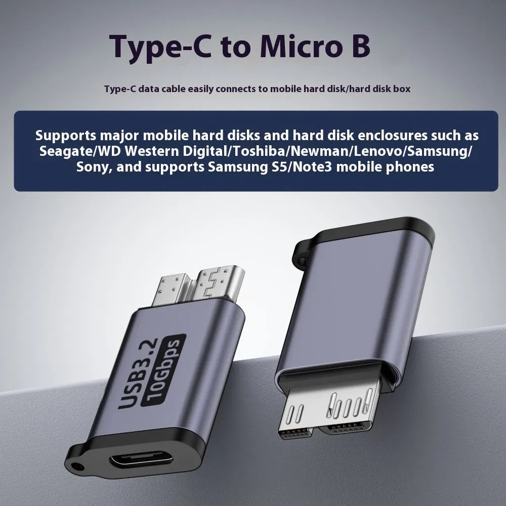 USB Type-A male to Micro-B female adapter for connecting older devices to modern USB ports