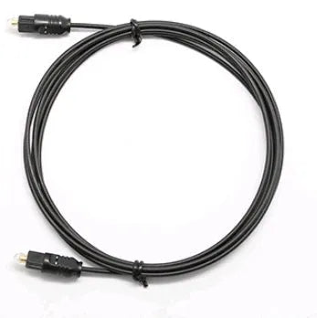 OD2.2 digital optical audio cable with PVC jacket shown in various lengths for home theatre use.