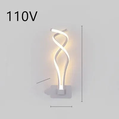 Minimalist Nordic LED wall lamp with silicone shade for bedroom bedside lighting