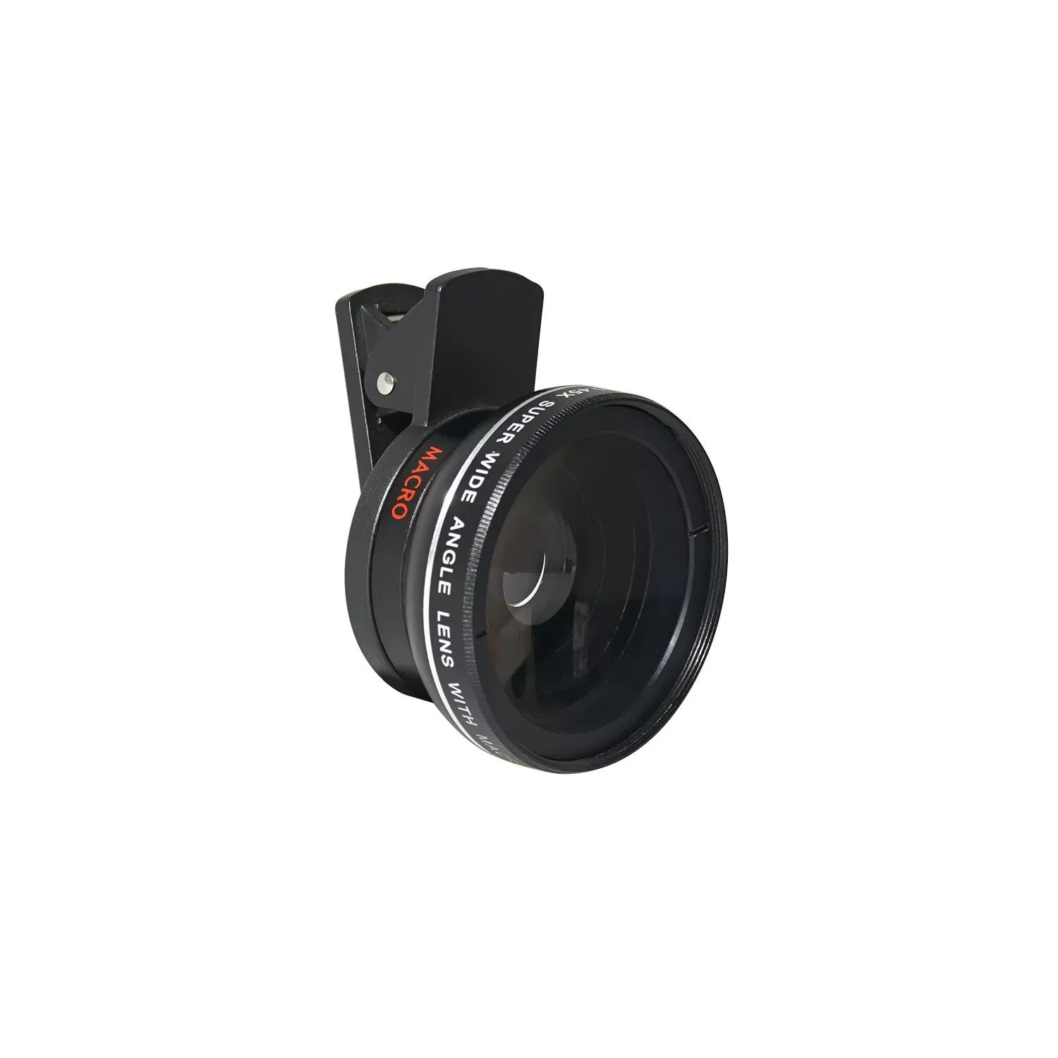 LIEQI See 0.45X wide-angle macro lens for mobile phone cameras in black, gold, rose gold, and silver