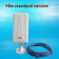 White high power USB wireless network card for PC and laptop Wi-Fi connectivity.
