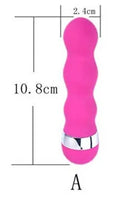 Realistic dildo mini vibrator showing six different style options for vaginal and anal stimulation