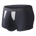 Ice silk double-layer breathable underwear shorts for men and women in assorted colours.