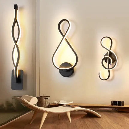 Minimalist Nordic LED wall lamp with silicone shade for bedroom bedside lighting
