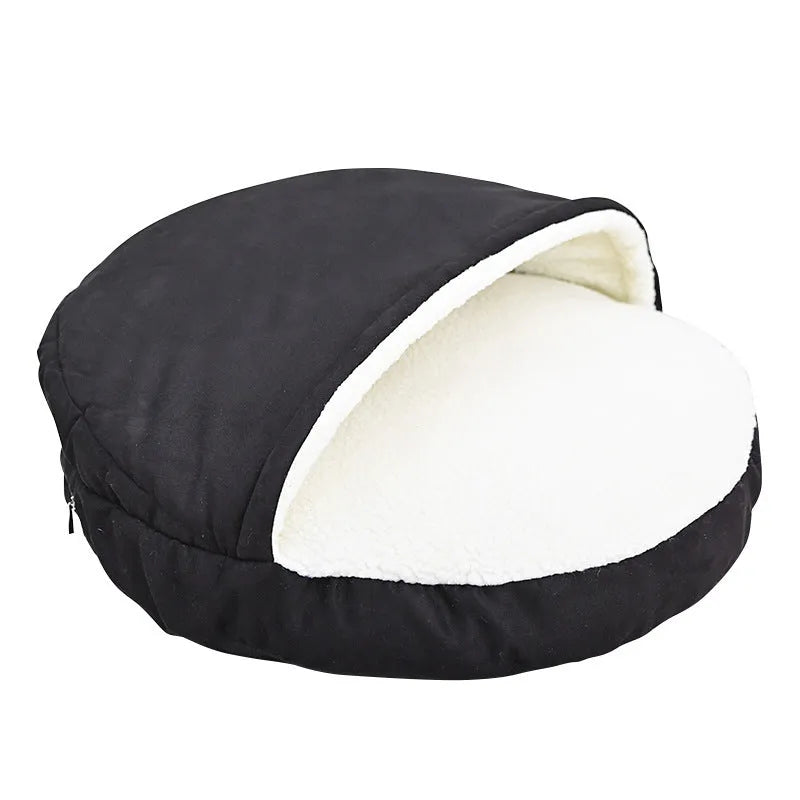 Brown and grey removable washable cloth pet kennel for dogs in small and medium sizes