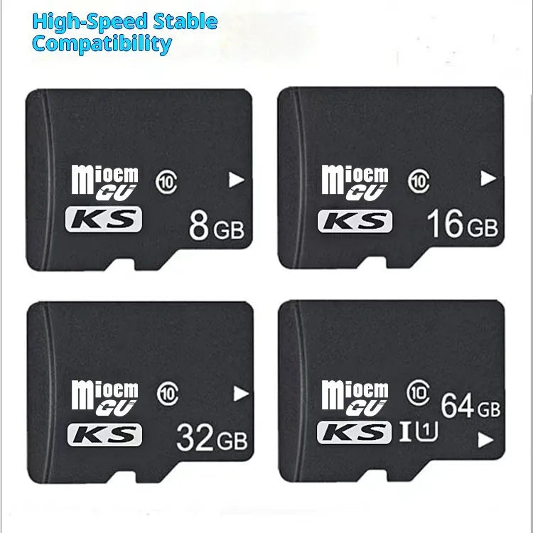 32GB C10 high-speed TF memory card in black for phone camera and driving recorder