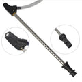 Ceramic derusting nozzle with stainless steel handle and copper connector for Karcher K series pressure washers.