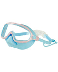 Children's anti-choked swimming goggles with HD anti-fog large frame in blue pink boxed packaging