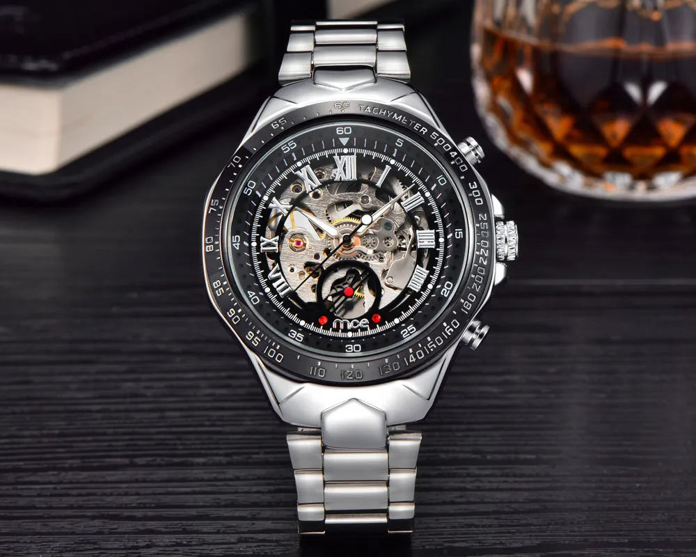 MCE men's mechanical watch with explosion-proof certification in multiple colour options