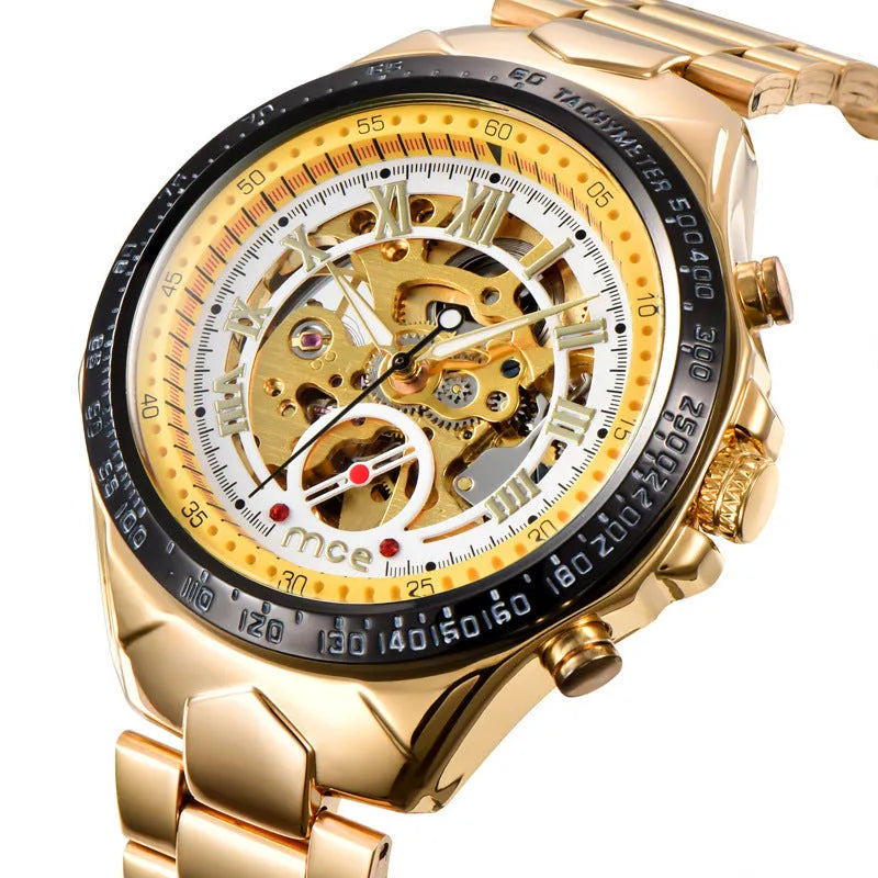 MCE men's mechanical watch with explosion-proof certification in multiple colour options