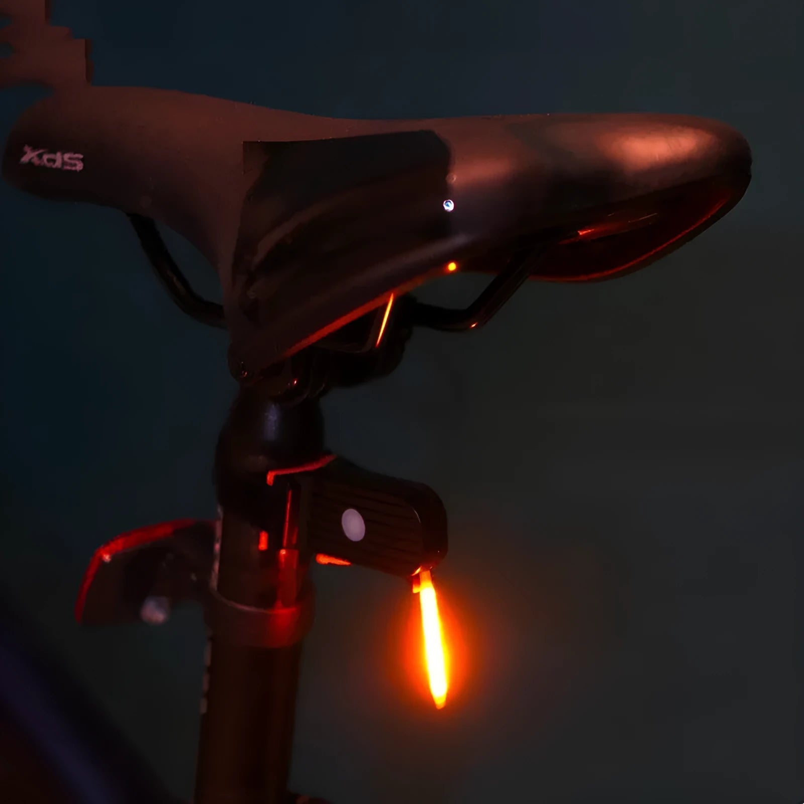 Waterproof USB charging bicycle and motorcycle taillight in blue, pink, red, white, or yellow colour options