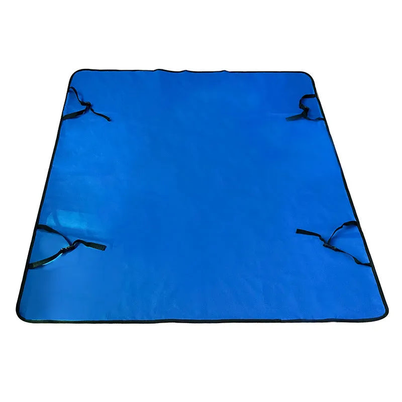 Water resistant cloth car pet mat for rear seat protection with dog footprint design