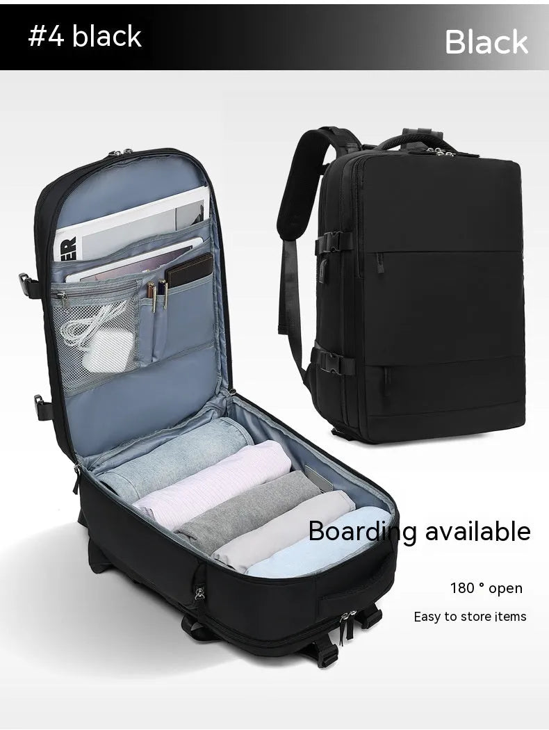 Large waterproof nylon mummy backpack shown in one of 32 available colours, suitable for travel and hiking.