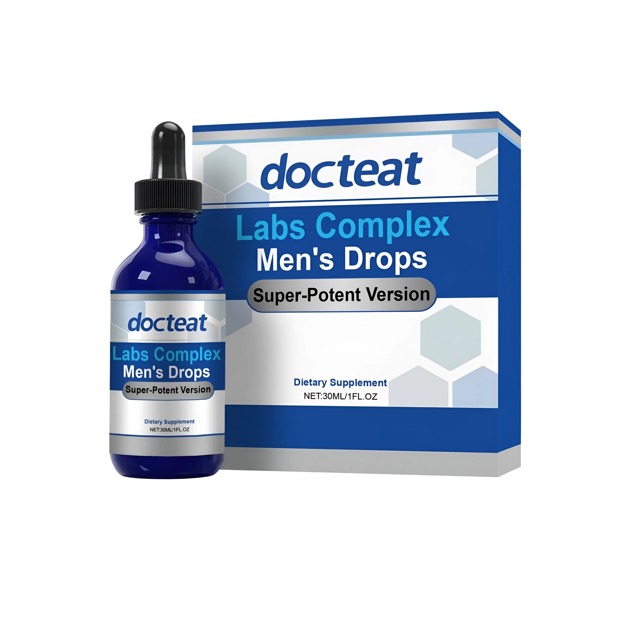 30ml bottle of Labs Complex Men's Drops liquid supplement with a dropper.