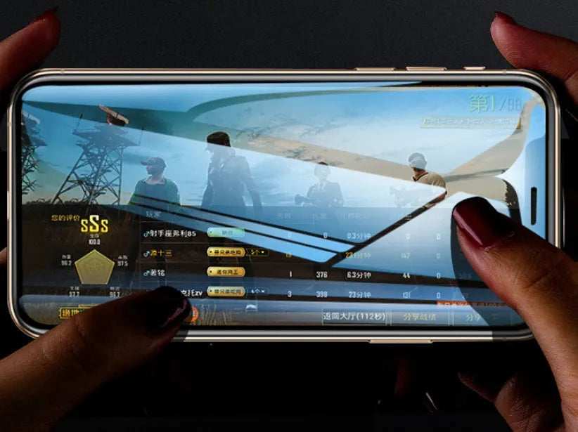 Samsung Galaxy tempered glass screen protector with full coverage and anti-seeking technology