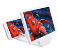 Black and white foldable 3D mobile phone screen amplifier stand for anti-radiation viewing