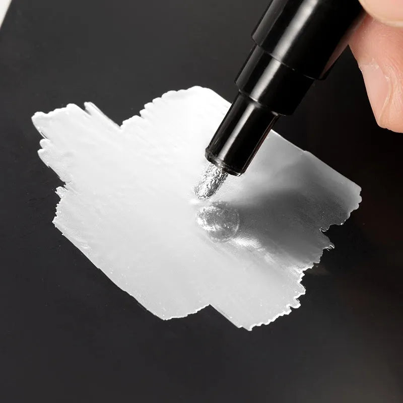 Waterproof mirror marker pen with plastic shell and two tip size options