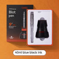 Automatic suction pen set with plastic pen, 40ml ink reservoir, and handbag for student writing
