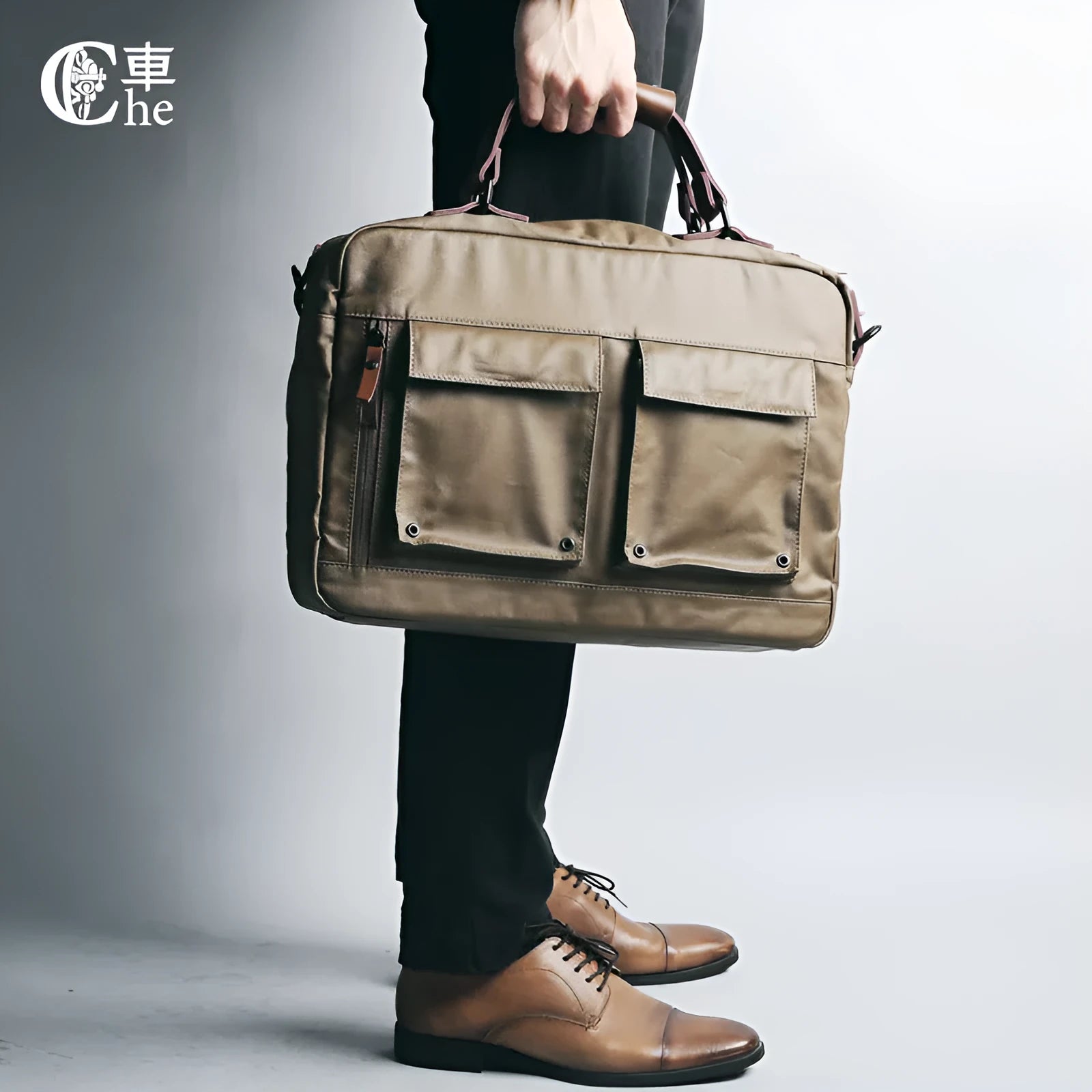 Dpark single shoulder laptop bag for 14/15 inch devices in Black, Brown, Khaki colours