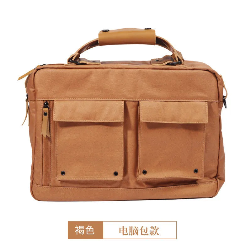 Dpark single shoulder laptop bag for 14/15 inch devices in Black, Brown, Khaki colours